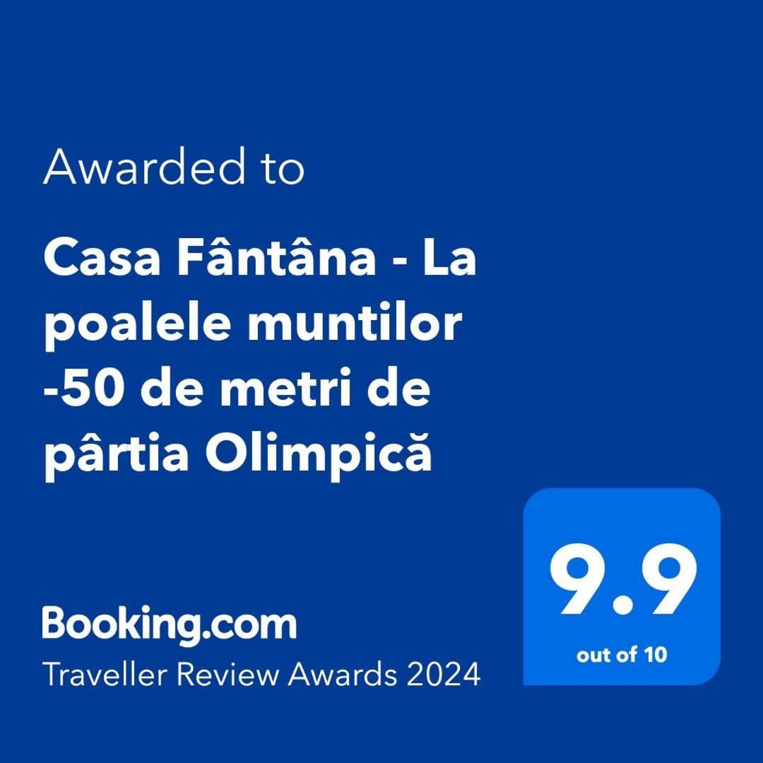 Casa Fantana - La Poalele Muntilor -50 De Metri De Partia Olimpica Villa Statjunea Borsa Luaran gambar